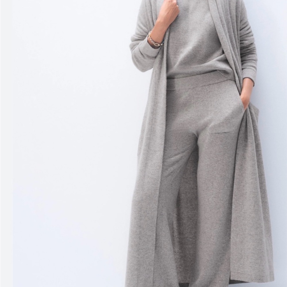 White + Warren Gray Women's Robe